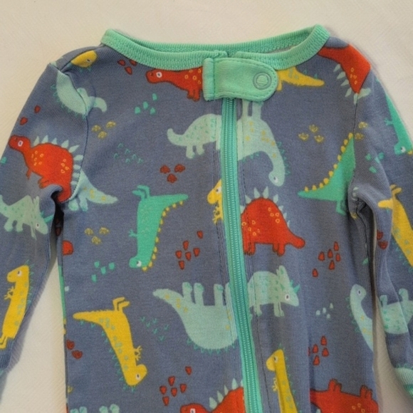 joe fresh 3-pack snug fit cotton sleeper pajamas bundle 0-3 months baby boy - Picture 8 of 14